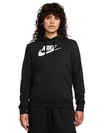 Bluzy damskie - Nike Damska bluza z kapturem Sportswear Club z logo dla kobiet z kapturem - miniaturka - grafika 1