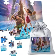 Puzzle - PUZZLE IMIENNE VAIANA MOANA 2 BAJKA 120 el A4 PREZENT NA URODZINY DZIECKA - miniaturka - grafika 1