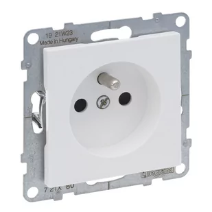 Legrand Gniazdo 2P+Z z przesłoną - 16 A - 250 V~ - zaciski automatyczne, BIAŁY SUNO - Gniazdka elektryczne - miniaturka - grafika 1