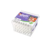 Waciki, płatki i patyczki kosmetyczne - Bella PATYCZKI higieniczne BABY HAPPY 56szt - miniaturka - grafika 1