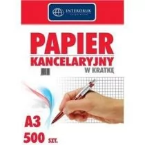 Inter-druk Papier kancelaryjny w kratkę A3 500 arkuszy - Artykuły biurowe - miniaturka - grafika 1