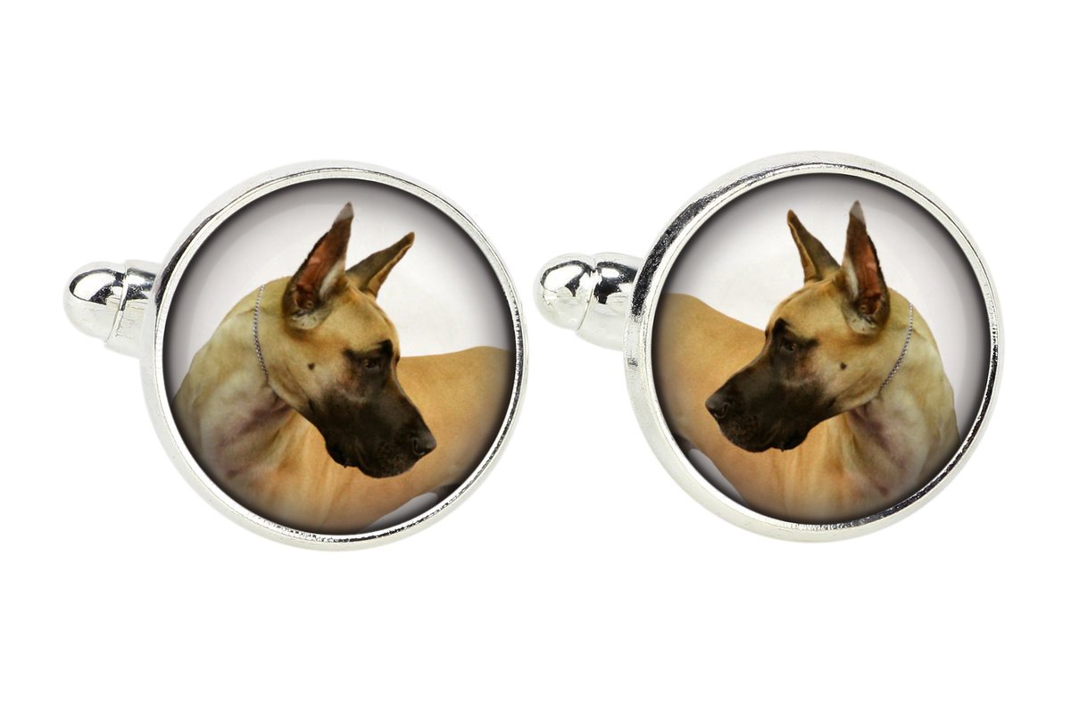 Dog niemiecki I - spinki do mankietów, ozdoba koszuli, zawieszka do koszuli marki Art-Dog