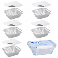 Formy do ciast - Foremki aluminiowe do pieczenia z pokrywką 5szt - miniaturka - grafika 1