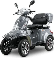 Skutery - Bili Bike Czterokołowy skuter elektryczny SHINO QUADRO GEL szary - miniaturka - grafika 1