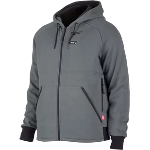 Milwaukee M12 HHGREY4-0 akumulatorowa bluza z kapturem podgrzewana 12V Li-Ion Premium kolor szary rozmiar L bez akumulatorów i ładowarki 4932480068 - Odzież robocza - miniaturka - grafika 1