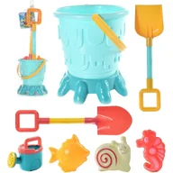 Zabawki do piasku - WOOPIE Zestaw Wiaderko Foremki Łopatki Konewka do Piasku 7 el. - miniaturka - grafika 1
