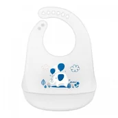 Śliniaki i fartuszki - Akuku ALBIS MAZUR Śliniak silikonowy Słoń A0506 - miniaturka - grafika 1