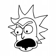 Akcesoria motoryzacyjne - Naklejka na auto RICK 30 cm - miniaturka - grafika 1