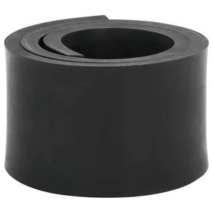 vidaXL Gumowa krawędź do pługa śnieżnego czarna 80x8x1 cm - Zamiatarki - miniaturka - grafika 1
