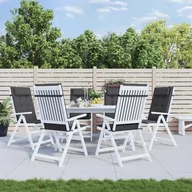 Poduszki ogrodowe - Poduszki na krzesła z wysokim oparciem, 6 szt., antracytowe - miniaturka - grafika 1