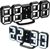 Zegary - Verk Zegar budzik elektroniczny termometr z alarmem LED - miniaturka - grafika 1