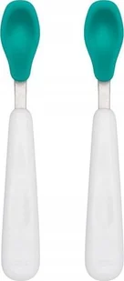 Canpol OXO ZESTAW ŁYŻECZEK 2SZT TEAL 719812943848 - Sztućce dla dzieci - miniaturka - grafika 1