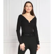 Bluzki damskie - GUESS Bluzka LARA | Slim Fit - miniaturka - grafika 1
