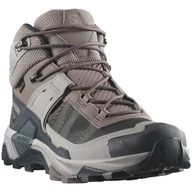 Buty trekkingowe męskie - Buty męskie Salomon X Ultra 5 Mid Gore-Tex Rozmiar butów (UE): 41 1/3 / Kolor: szary - miniaturka - grafika 1