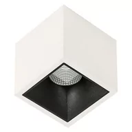 Lampy sufitowe - Italux Spot LAMPA sufitowa ALDEN SLC78001/18W 3000K WH+BL metalowa OPRAWA LED 18W downlight kostka biała czarna - miniaturka - grafika 1