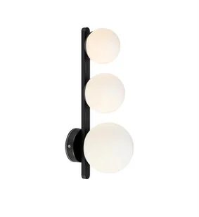 Markslojd Kinkiet PURO Wall 3L Black/Opal IP44 108349 108349 - Lampy ścienne - miniaturka - grafika 2