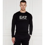 Koszulki męskie - EA7 Longsleeve | Slim Fit - miniaturka - grafika 1