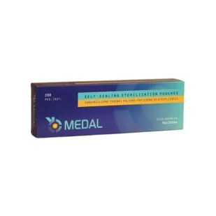 Torebki do sterylizacji foliowo-papierowe 90x260 mm, Medal 200 sztuk - Zestawy do manicure i pedicure - miniaturka - grafika 1
