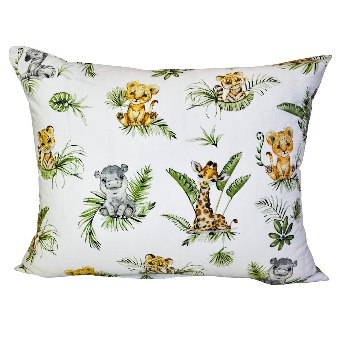 Poszewka Dziecięca 40x60 Bawełniana Afrykańskie Zwierzęta Wysoka Jakość Polski Producent