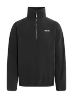 Swetry męskie - BENCH Sweter męski polarowy (Czarny, M) - miniaturka - grafika 1