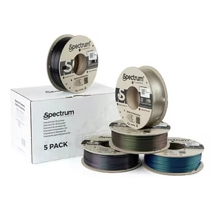 Spectrum 3D filament, Premium PLA Essentials, 1,75mm, 5x250g, 80752, mix Wizard Indigo, Wizard Green, Wizard Charcoal, Caribbean B - Filamenty i akcesoria do drukarek 3D - miniaturka - grafika 1