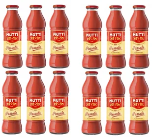 Włoska passata pomidorowa - Mutti duża Zestaw 12x700g - Koncentraty warzywne, przeciery - miniaturka - grafika 1