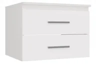 Szafki łazienkowe - Biała szafka łazienkowa z szufladami 60 cm K2-W16 - miniaturka - grafika 1