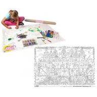 Zabawki kreatywne - Monumi kolorowanka Podłogowa Zamek Księżniczek, XXL - miniaturka - grafika 1