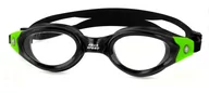Pływanie - Aqua Speed AquaSpeed, Okulary pływackie, Pacific, czarno-zielone z jasnymi szkłami - miniaturka - grafika 1