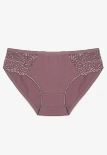 Fioletowe Gładkie Majtki Figi z Bawełny Venessila - Majtki damskie - miniaturka - grafika 1