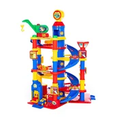 Zabawki konstrukcyjne - WADER Polesie Ogromny Parking 7-poziomowy tor garaż na samochody - miniaturka - grafika 1