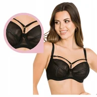 Biustonosze - Biustonosz MEDIOLANO Naked Soft 19064 czarny stanik soft paseczki - 70F - miniaturka - grafika 1