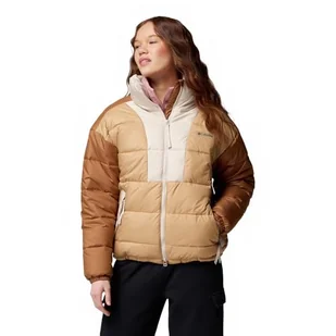 Columbia Damska kurtka puchowa Pike Lake, Canoe, Camel Brown, Dark Stone, XS - Kurtki damskie - miniaturka - grafika 1