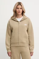 Bluzy damskie - Patrizia Pepe bluza damska kolor beżowy z kapturem gładka 8M1707 J305 - miniaturka - grafika 1