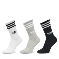 Skarpetki męskie - Zestaw 3 par wysokich skarpet unisex adidas 3-Stripes High JV7418 Kolorowy - miniaturka - grafika 1