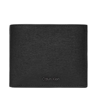 Duży Portfel Męski Calvin Klein Saffiano Billfold W Card + Coin LV04D1074G Czarny - Portfele - miniaturka - grafika 1