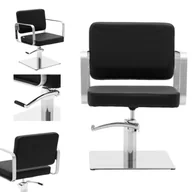 Meble fryzjerskie - physa Fotel fryzjerski z podnóżkiem - 460-610 mm - 150 kg - Czarny PLYMOUTH BLACK - miniaturka - grafika 1