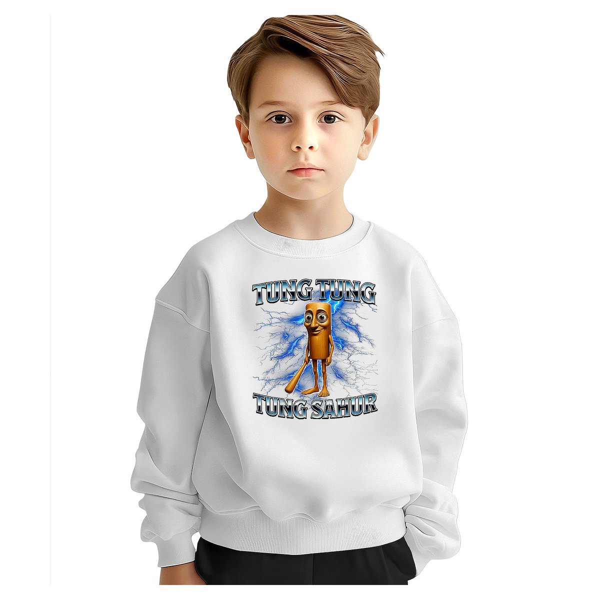 BLUZA DZIECIĘCA ITALIAN BRAINROT TUNG SAHUR 122-128 DLA CHŁOPCA DZIEWCZYNKI