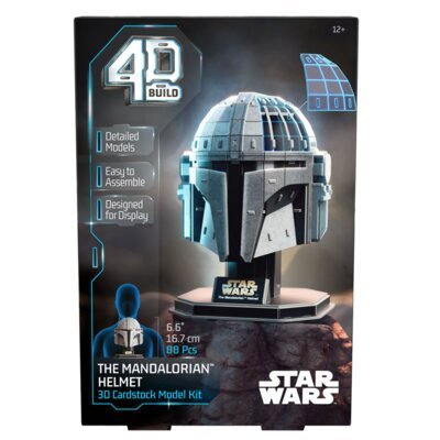 Puzzle 3D SPIN MASTER 4D Build Mandalorian hełm (88 elementów)