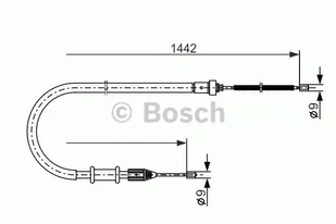 Bosch Linka hamulca BOSCH 1987477635 1987477635 - Linki hamulca postojowego - miniaturka - grafika 1