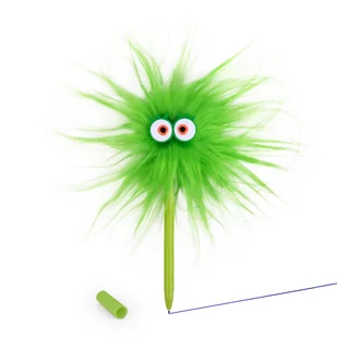Długopis Z Oczami I Szaloną Fryzurą Crazy Green Herbs - Długopisy - miniaturka - grafika 1