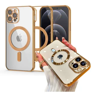 Etui MagSafe Case do Apple iPhone 14 Pro Max Alogy Glamour Luxury Ring obudowa Złote przezroczyste - Etui i futerały do telefonów - miniaturka - grafika 14