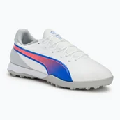 Piłka nożna - Buty piłkarskie PUMA King Match TT puma white/bluemazing/flat light grey/sunset glow WYSYŁKA W 24H 30 DNI NA ZWROT - miniaturka - grafika 1