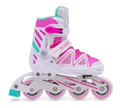 Rolki - ŁYŻWOROLKI ABEC7 ACTION z regulacją 35-38 ( pink ) - miniaturka - grafika 1