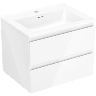 Mexen Orio szafka łazienkowa 60 cm z umywalką Otis, 2 szuflady, biała połysk - 91A10-06047-2-BFF00-W18M00 - Szafki łazienkowe - miniaturka - grafika 1
