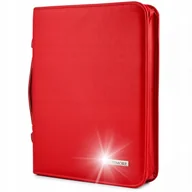 Teczki i aktówki - Czerwony Beltimore Luksusowy Męski Biwuar Neseser Aktówka Teczka Organizer - miniaturka - grafika 1