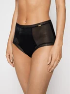 Majtki damskie - Gossard Figi klasyczne z wysokim stanem Glossies 6272 Czarny - miniaturka - grafika 1