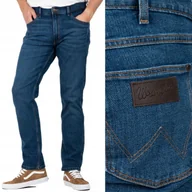 Spodnie męskie - Wrangler GREENSBORO Louie Louie SUPER WYTARTY CIEMNY DżINS W30 L32 - miniaturka - grafika 1
