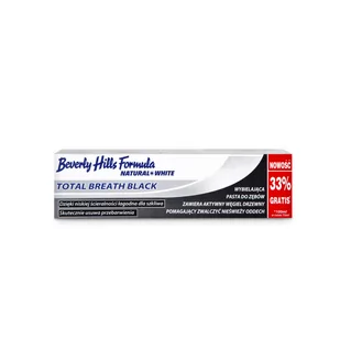 Beverly Hills Formula Total Breath Black Natural White Pasta Do Zębów Wybielająca Świeży Oddech 75ml - Pasty do zębów - miniaturka - grafika 1