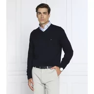Swetry męskie - Tommy Hilfiger Sweter | Regular Fit | z dodatkiem kaszmiru - miniaturka - grafika 1